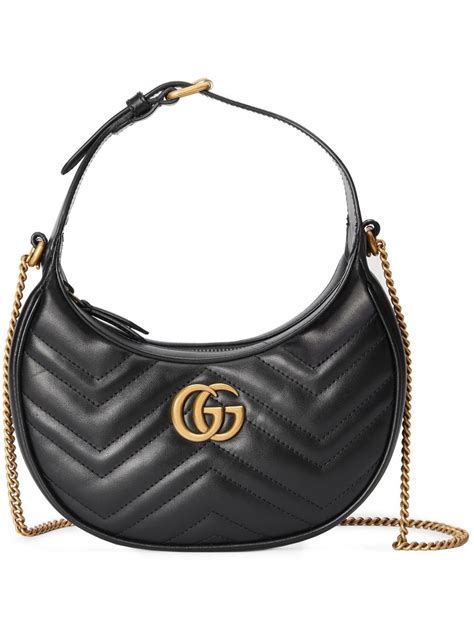 gucci gg leather bag grey|farfetch gucci shoulder bags.